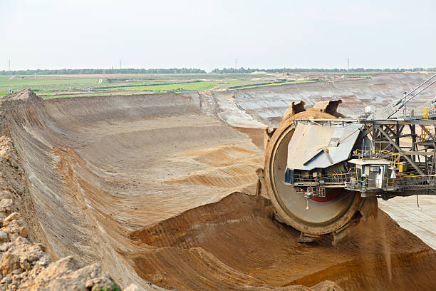 "A lignite surface mine with a giant bucket-wheel excavator, one of the worlds largest moving land vehicles. The diameter of the wheel is around 12 meters or 40 foot.You can find more images in my lightbox covering power generation:"